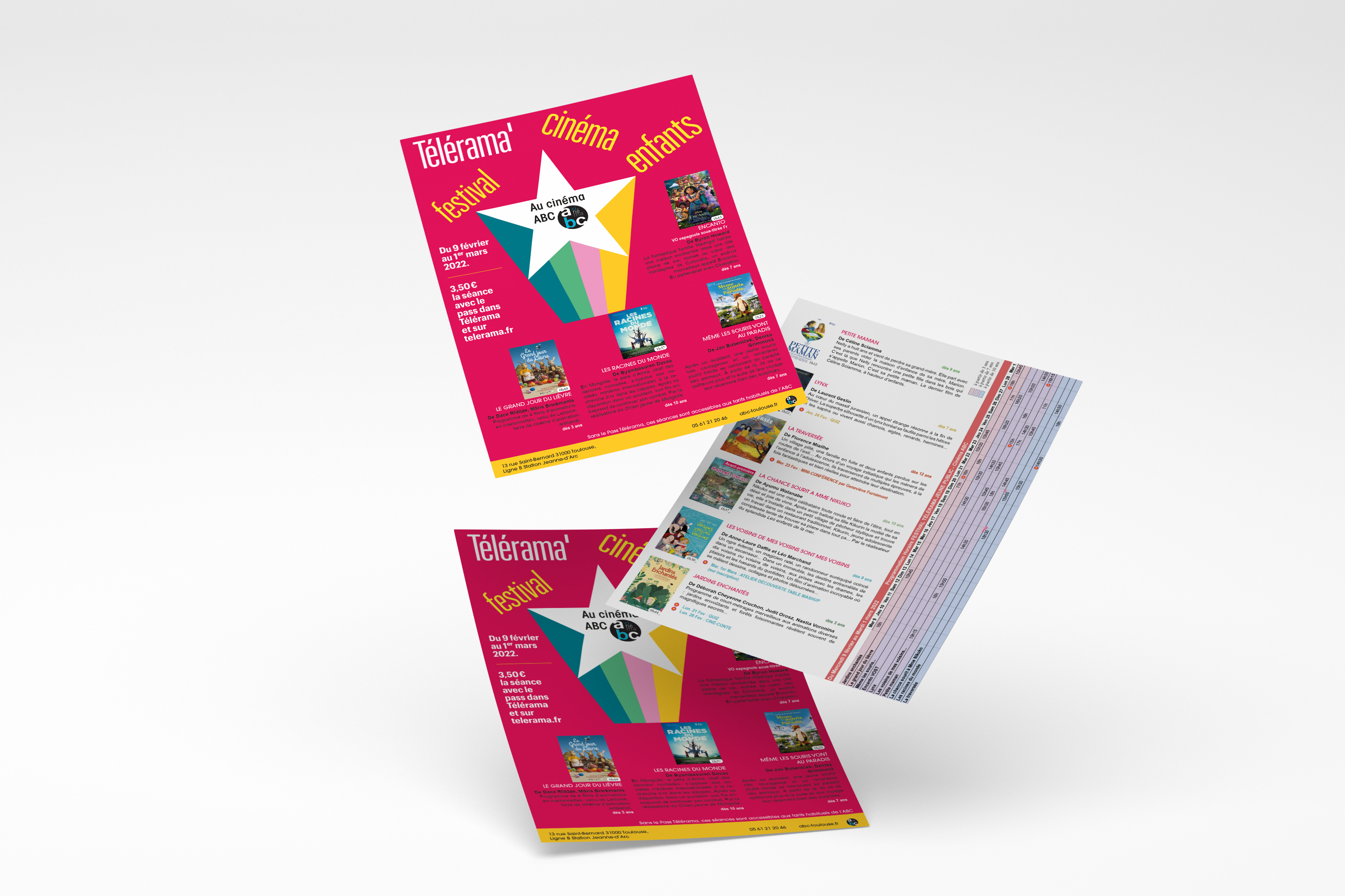 Flyer Festival Télérama au cinéma ABC